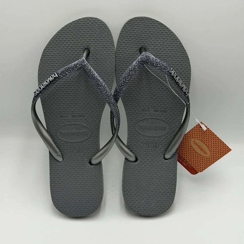 W's 6 | Havaianas Slim Glitter flip flops / sandals | SLGL0026
